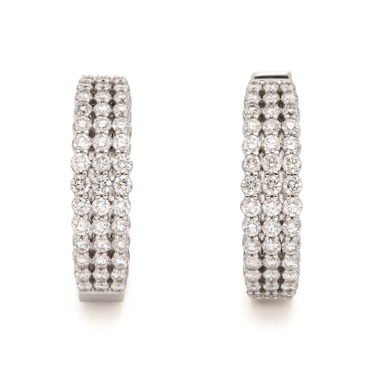 DIAMOND HOOP EARRINGS