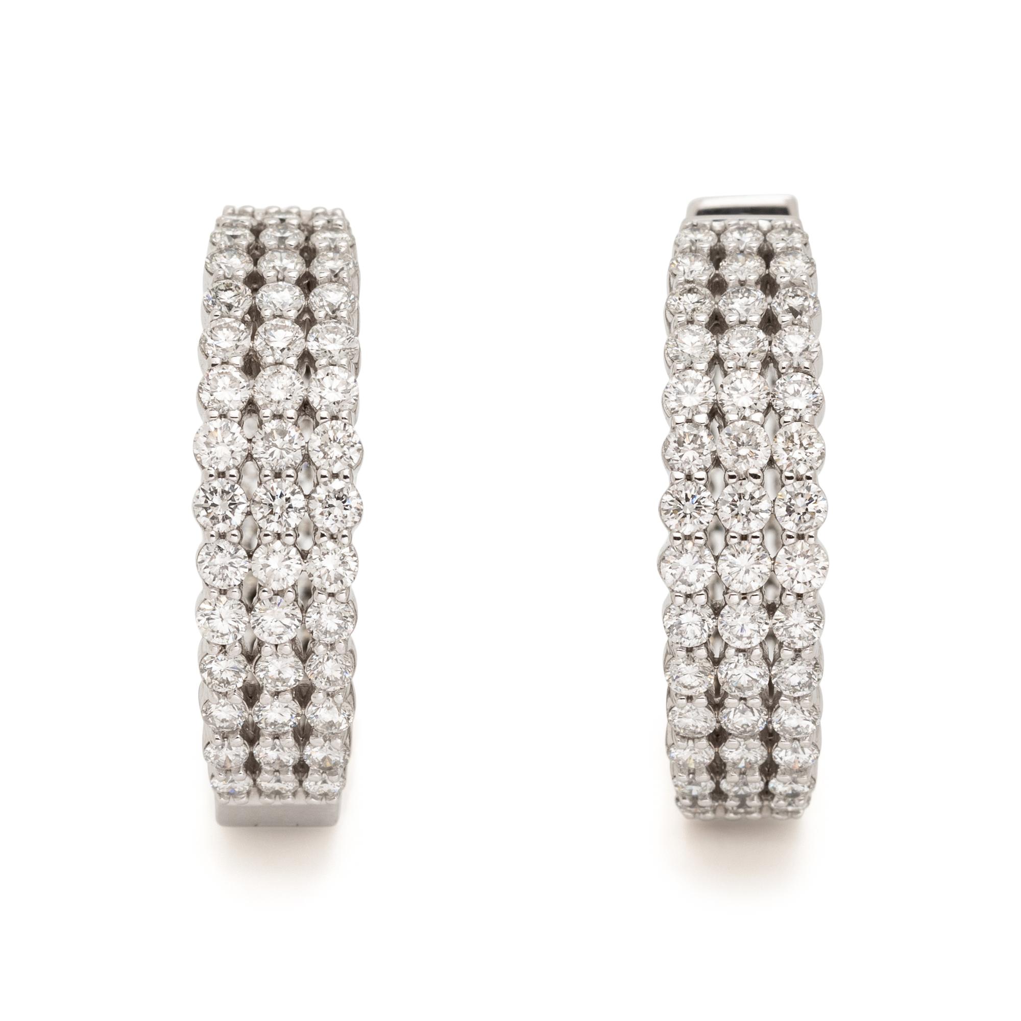 DIAMOND HOOP EARRINGS