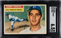 A 1956 Topps Sandy Koufax Gray Back Baseball Card No. 79 (SGC 6.5 EX/NM+)