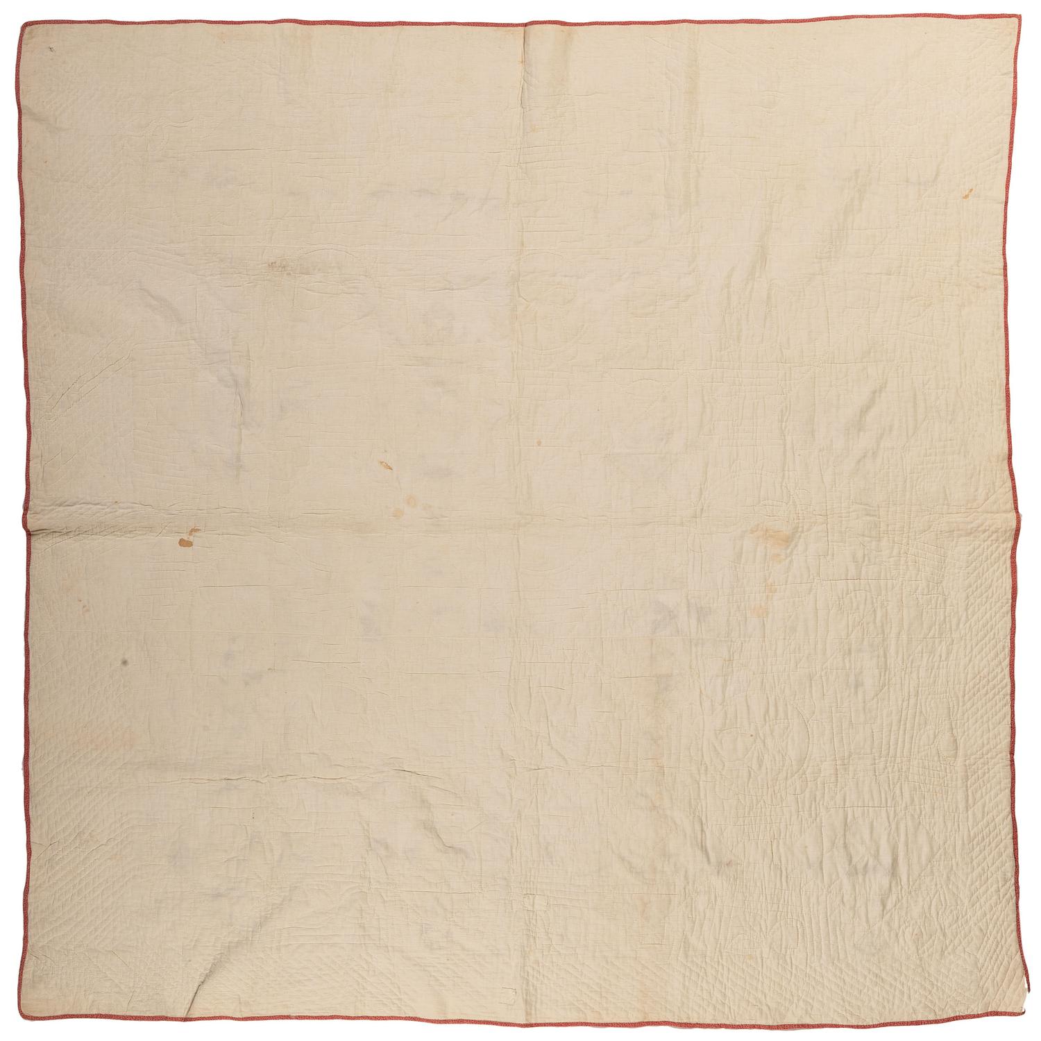A Sawtooth Mountain Pattern Quilt in Copper and Burnt Wheat