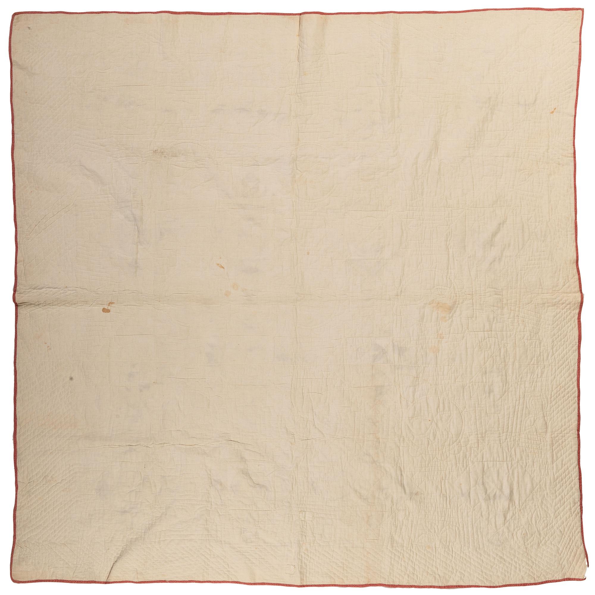 A Sawtooth Mountain Pattern Quilt in Copper and Burnt Wheat