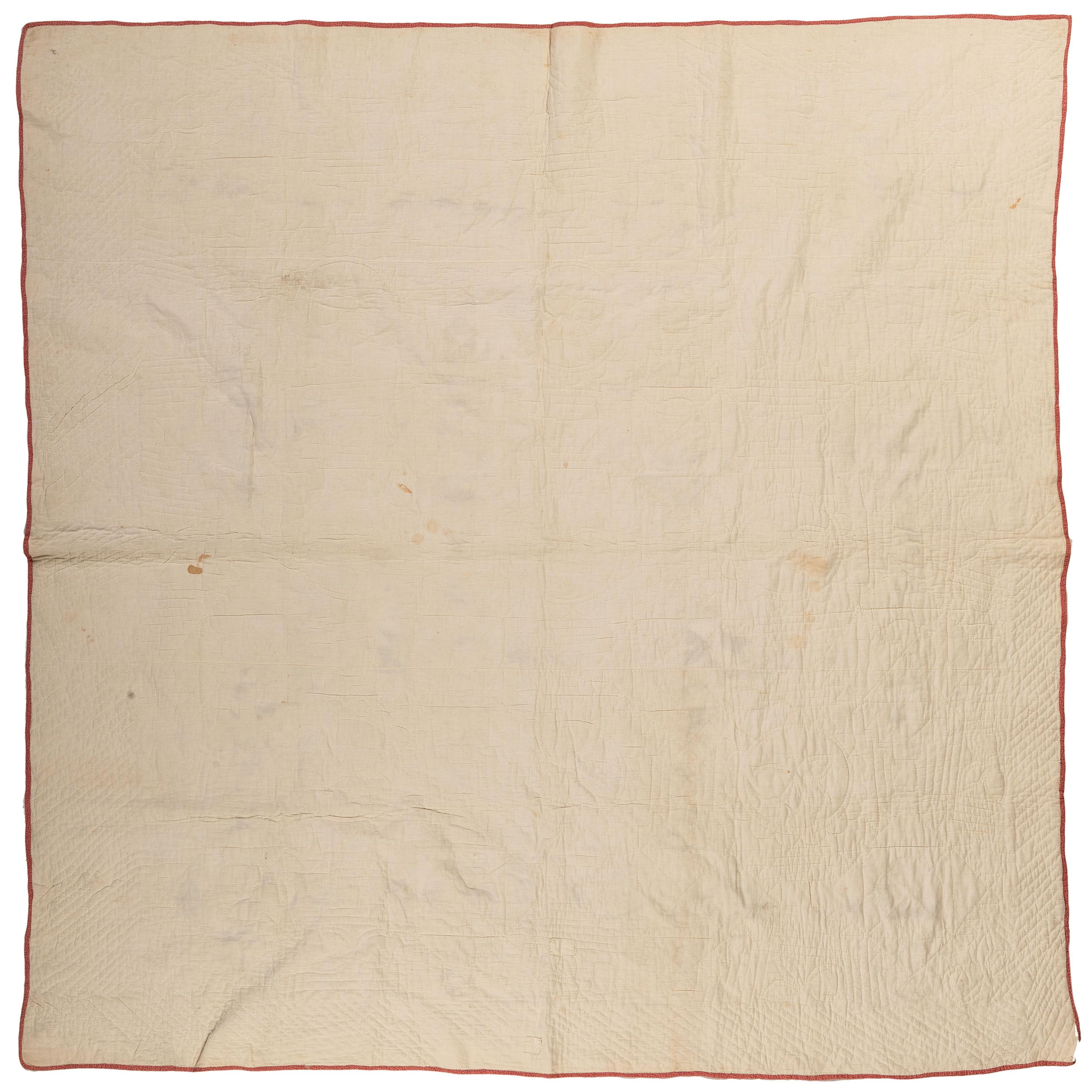 A Sawtooth Mountain Pattern Quilt in Copper and Burnt Wheat