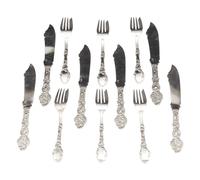 An American Silver Dessert Service