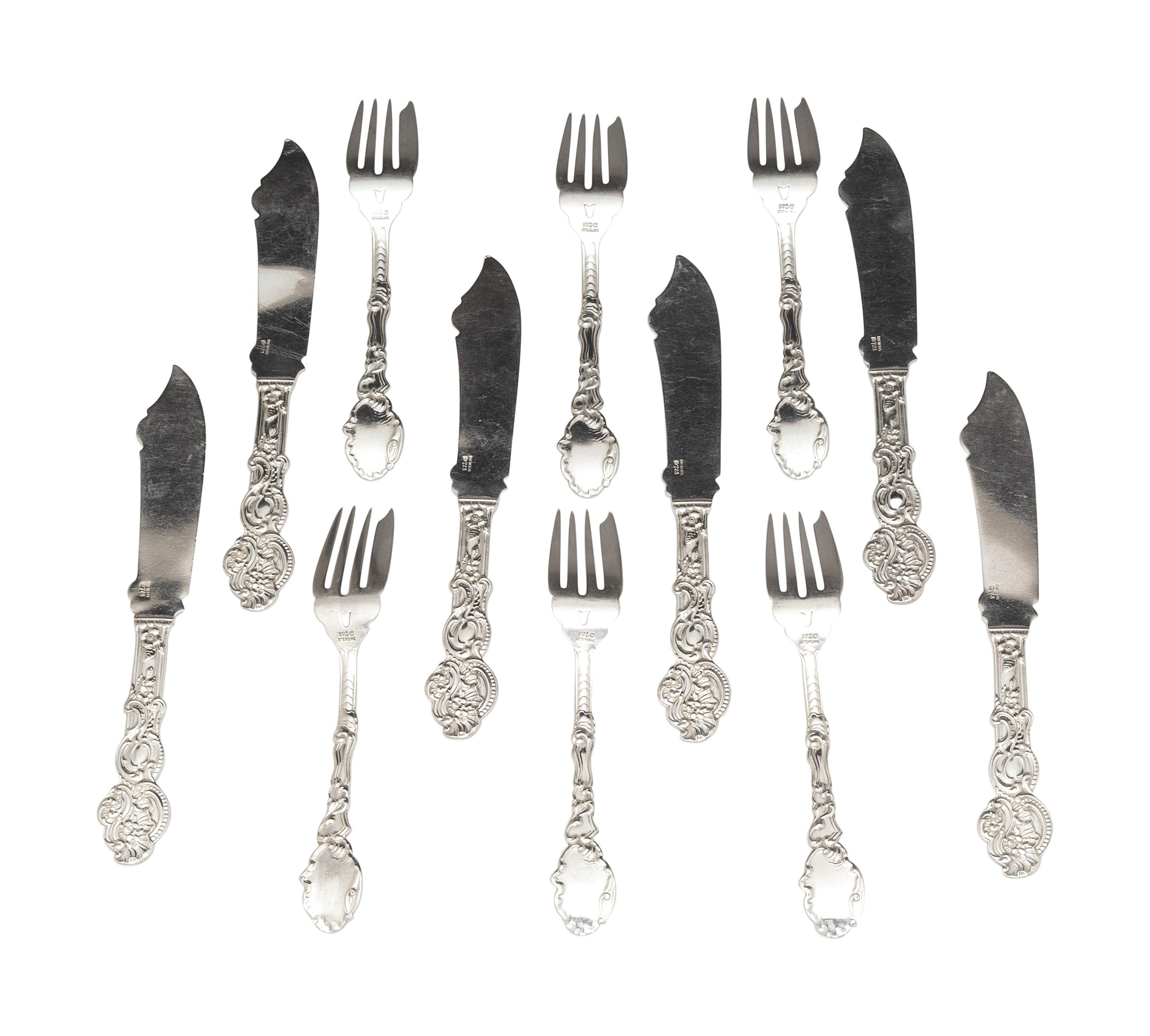 An American Silver Dessert Service