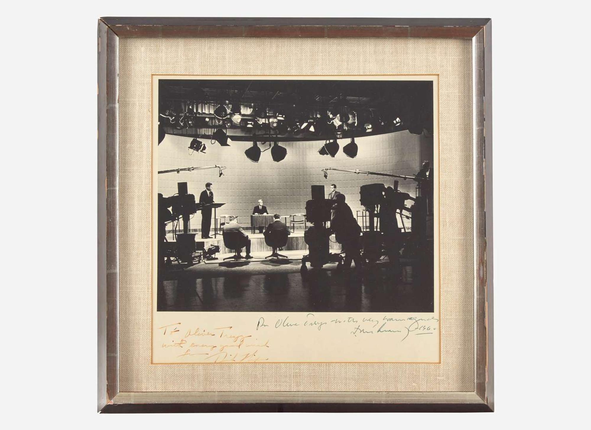 [Presidential] Kennedy, John F., and Richard Nixon: Inscribed Photograph