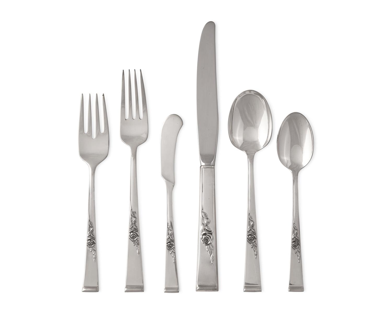 An American Silver Flatware Service