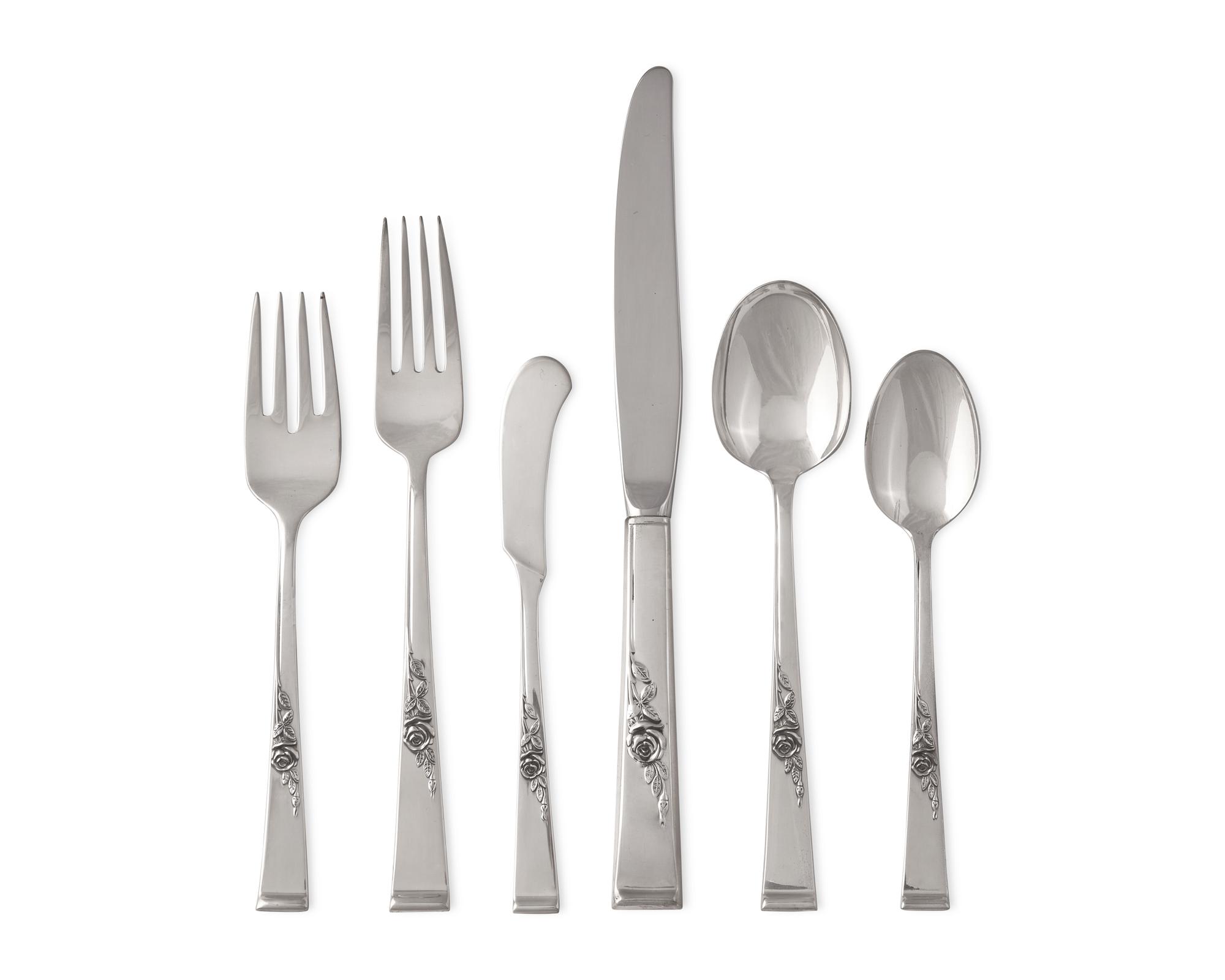An American Silver Flatware Service