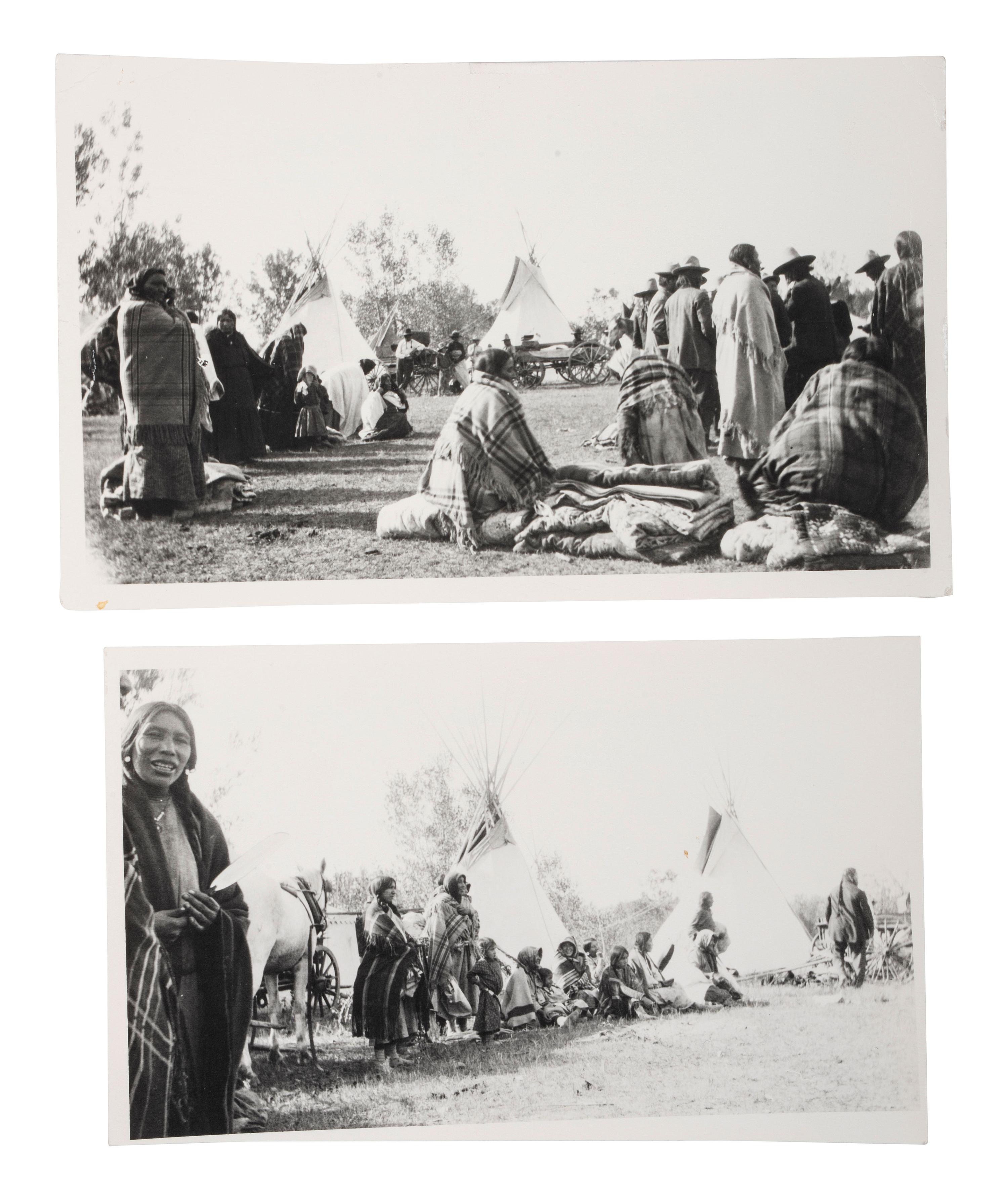[LATE INDIAN WARS]. A group of 28 photographs from the 50th Anniversary of the Battle of the Little Bighorn, and other Custer Memorials, comprising: