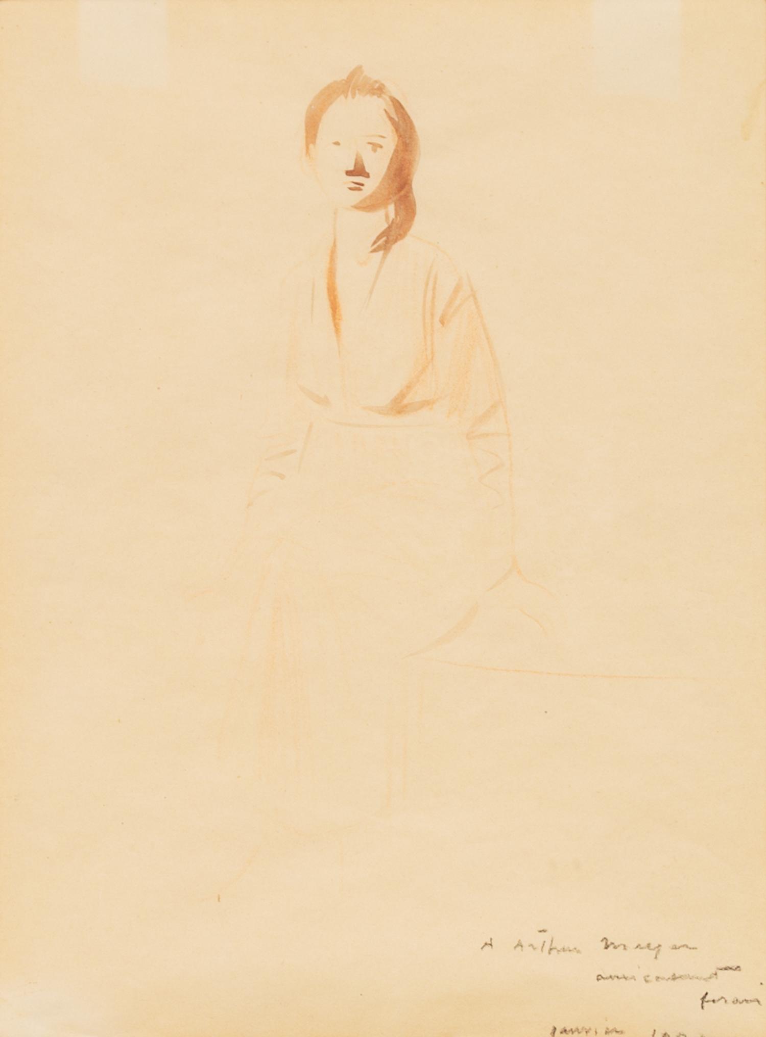 Jean-Louis Forain, (French, 1852-1931), Figure of a Woman, 1922