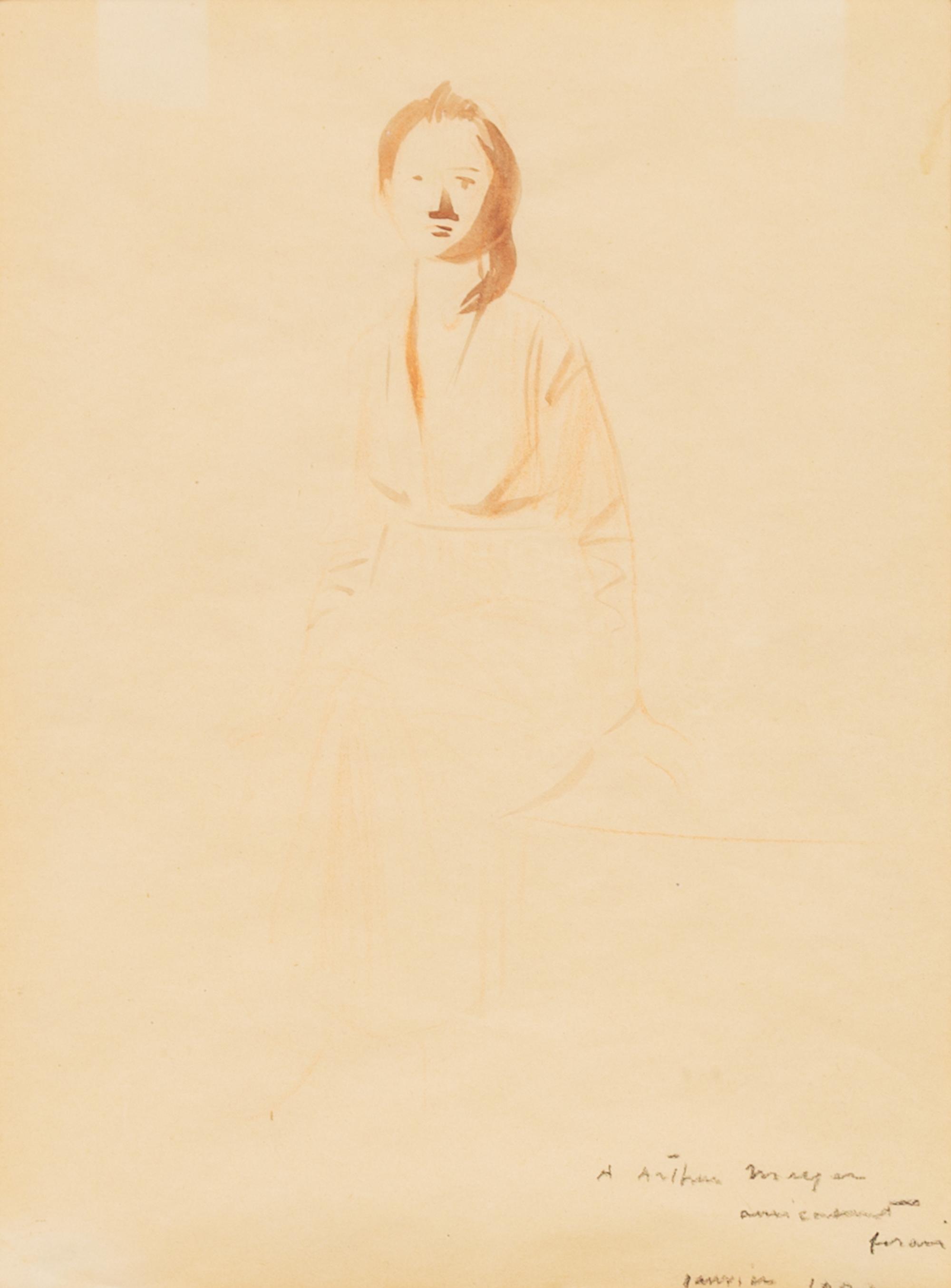 Jean-Louis Forain, (French, 1852-1931), Figure of a Woman, 1922