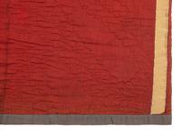 An Amish Diamond in the Square Pieced Wool Quilt