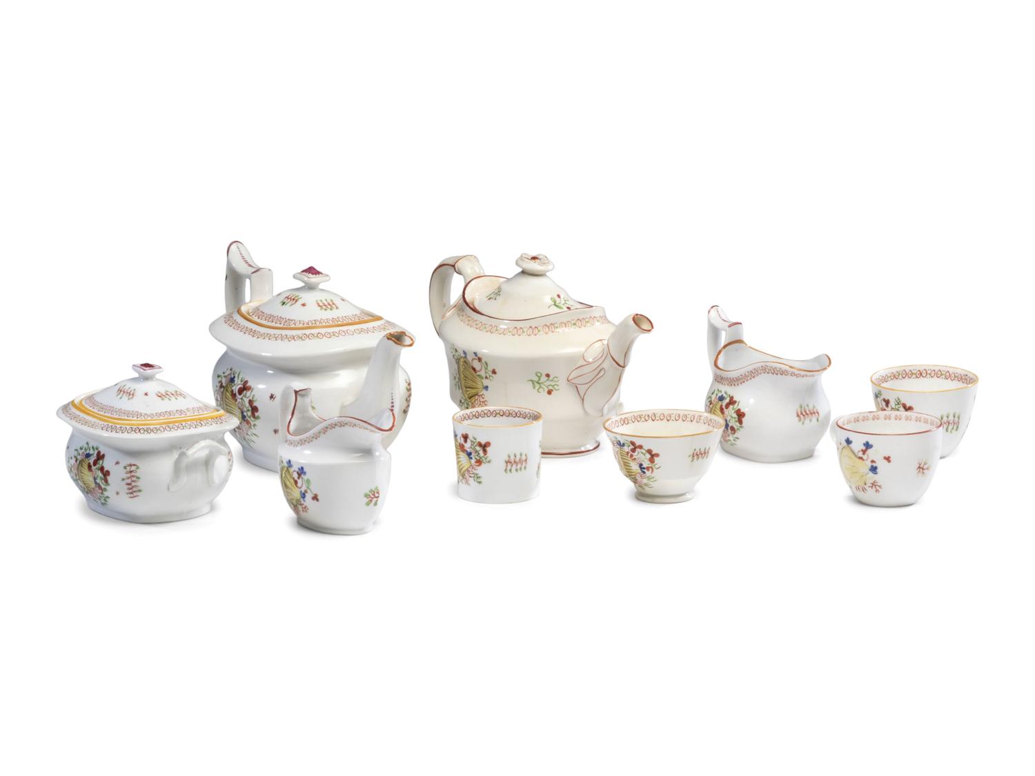 A New Hall Porcelain Tea Service
