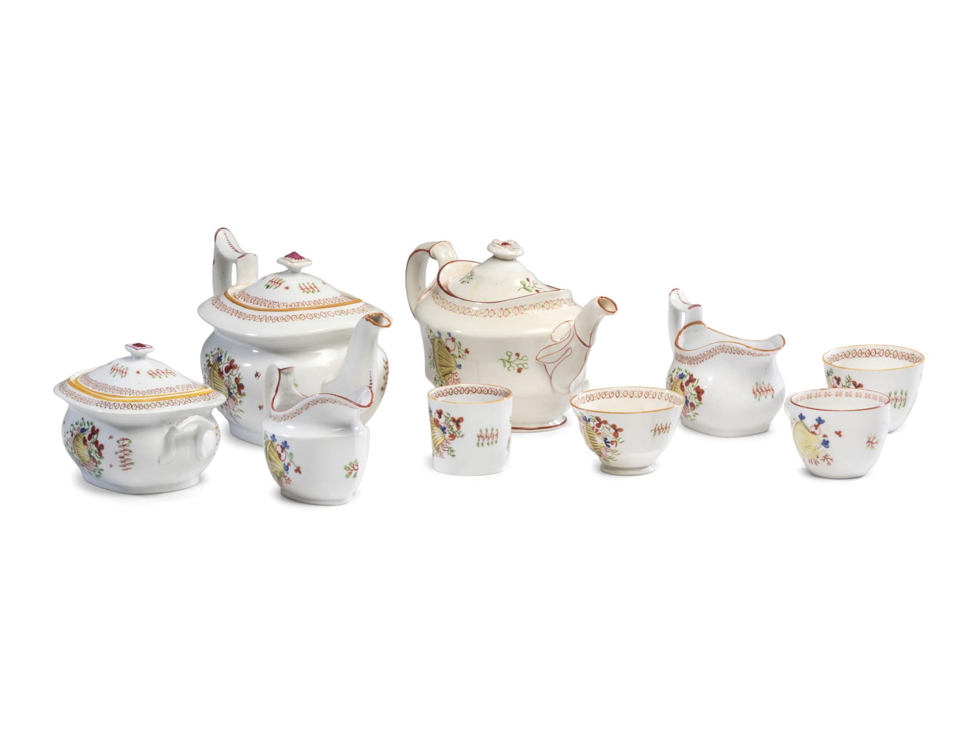 A New Hall Porcelain Tea Service