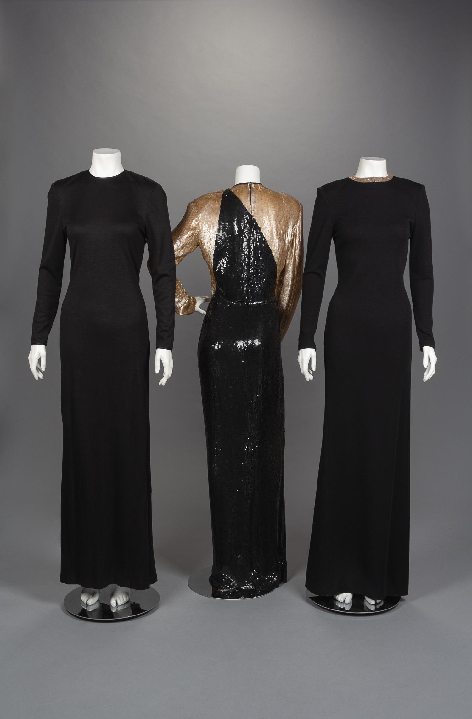 Three Geoffrey Beene Evening Dresses, 1980s-90s