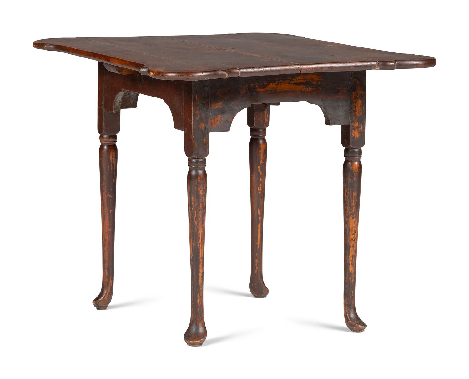 A Queen Anne Tiger Maple Porringer-Top Tea Table