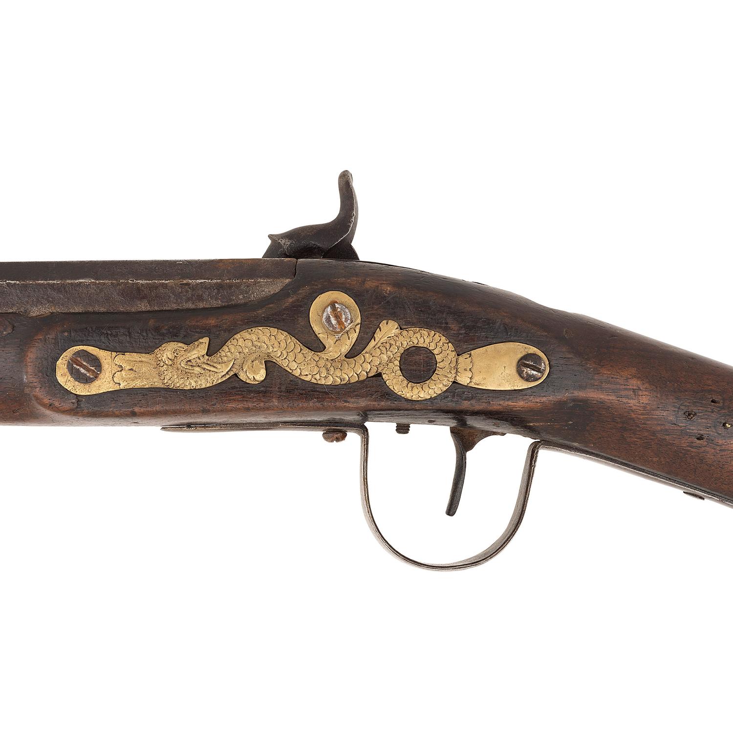 Percussion Altered Belgian Northwest Trade Gun Marked Barnett