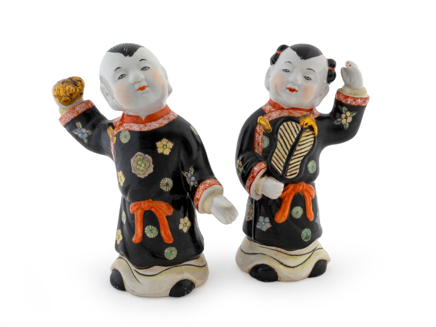 A Pair of Chinese Porcelain Figures of Children — 20TH CENTURY