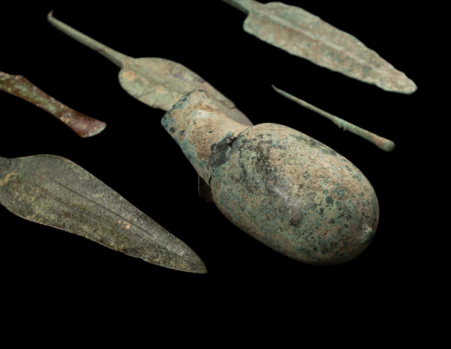 A Group of 27 Luristan Bronze Objects
