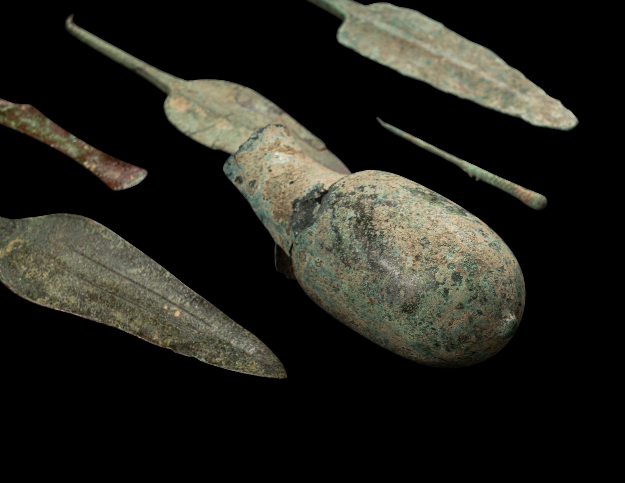 A Group of 27 Luristan Bronze Objects