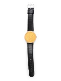 MATHEY TISSOT, 18K YELLOW GOLD COIN SURPRISE WRISTWATCH