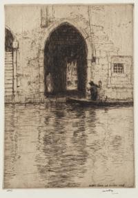 James McBey, (Scottish, 1883-1959), A group of seven works: California, 1941, First Sight of Jerusalem, France at the Furnaces, 1917, H