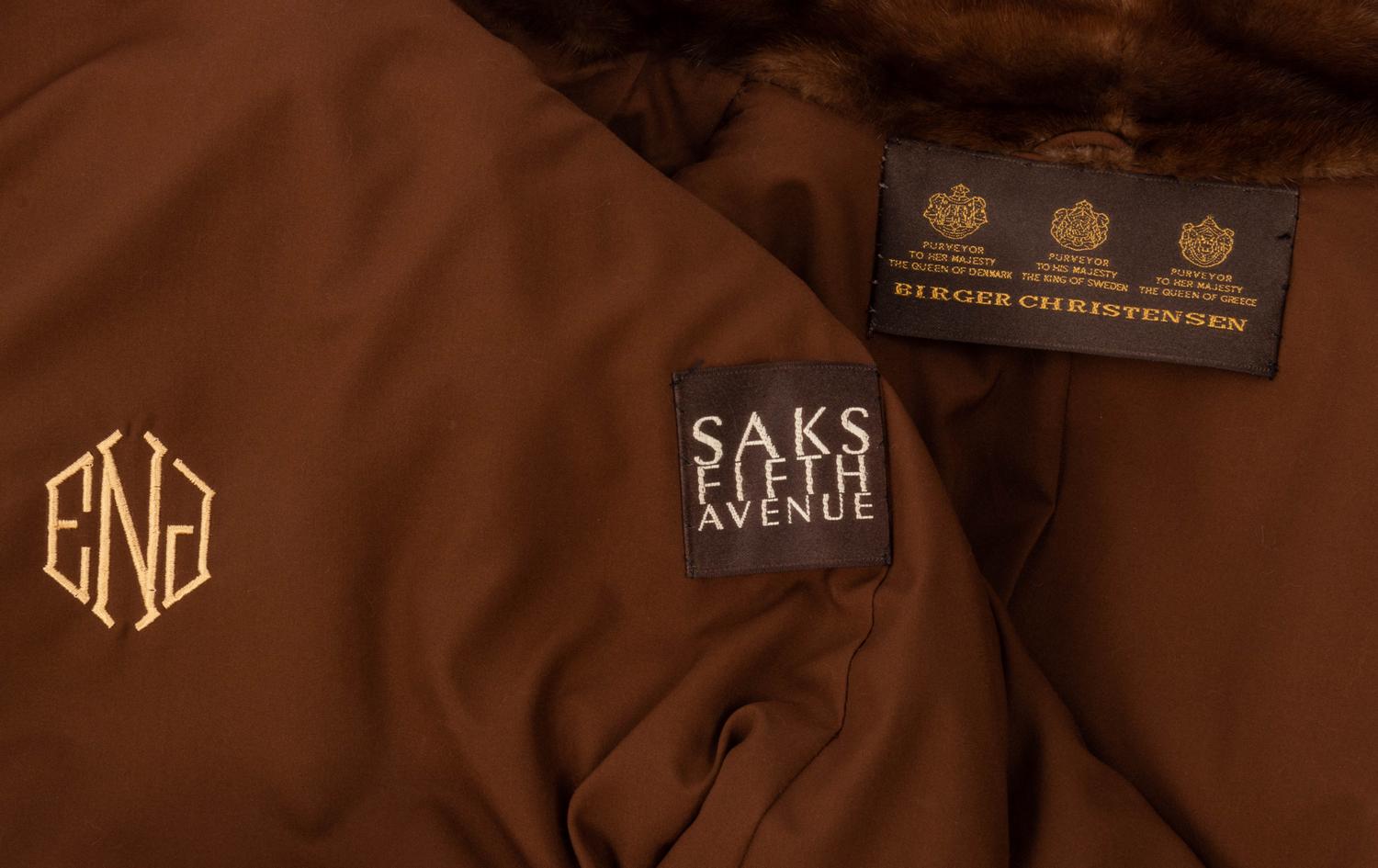 Birger Christensen Mink Fur Coat, 1990-2000s