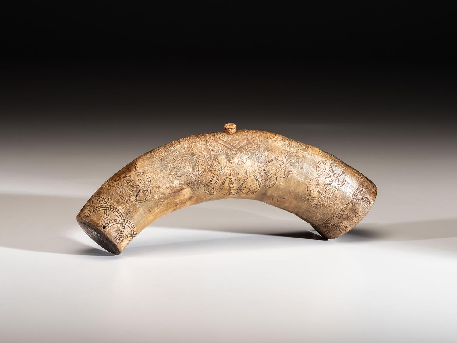 Early Spanish Colonial Milk Horn