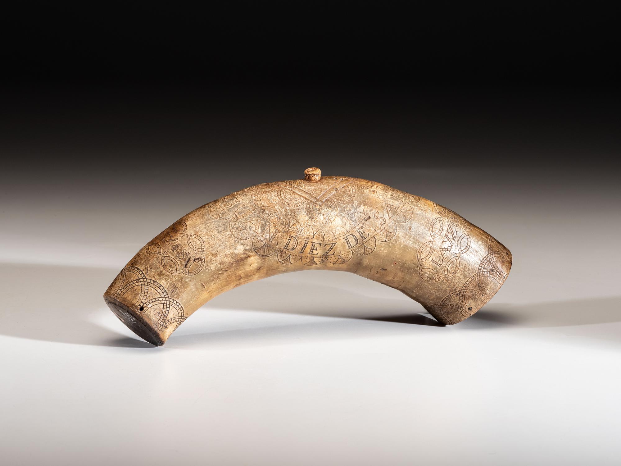 Early Spanish Colonial Milk Horn