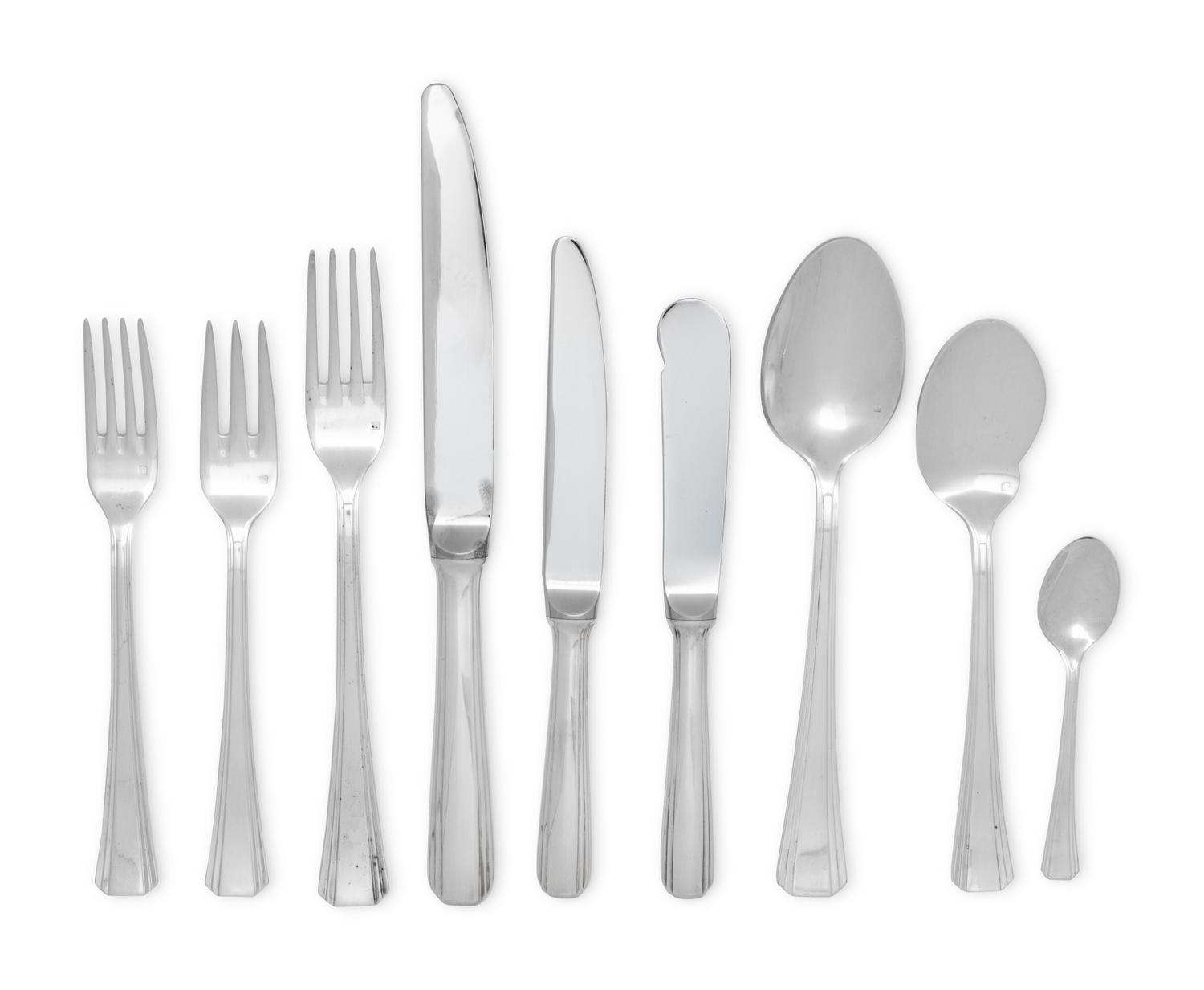 A Christofle Silver-Plate Flatware Service