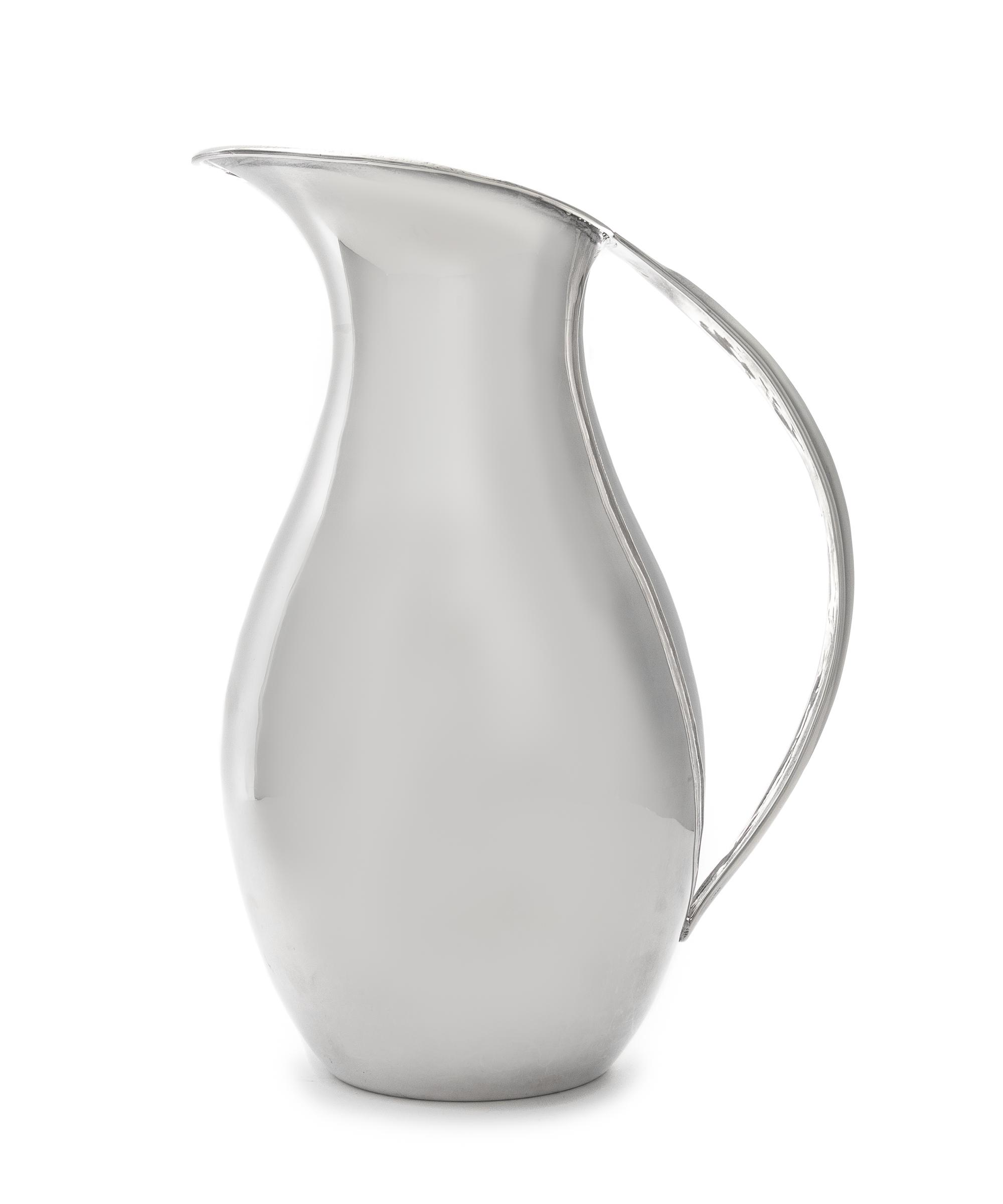 A Mexican Silver Water Pitcher, 20th Century,