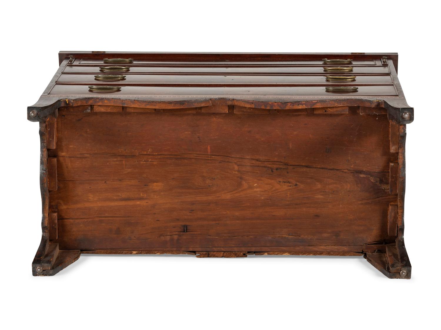 A Federal Inlaid Mahogany Lady's Writing Desk-and-Bookcase