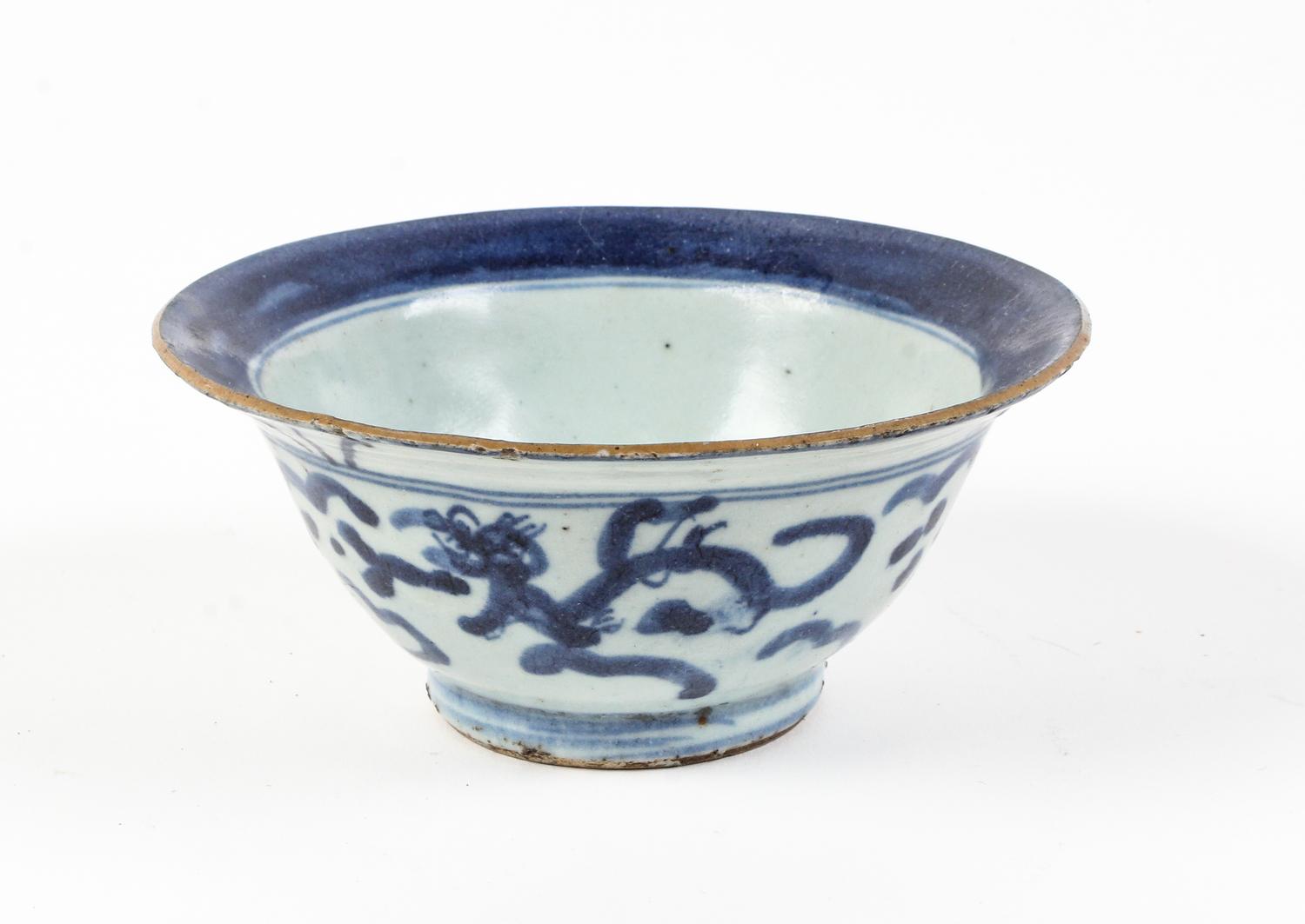 A Chinese Blue and White Porcelain Bowl Diameter 5 1/2 inches.