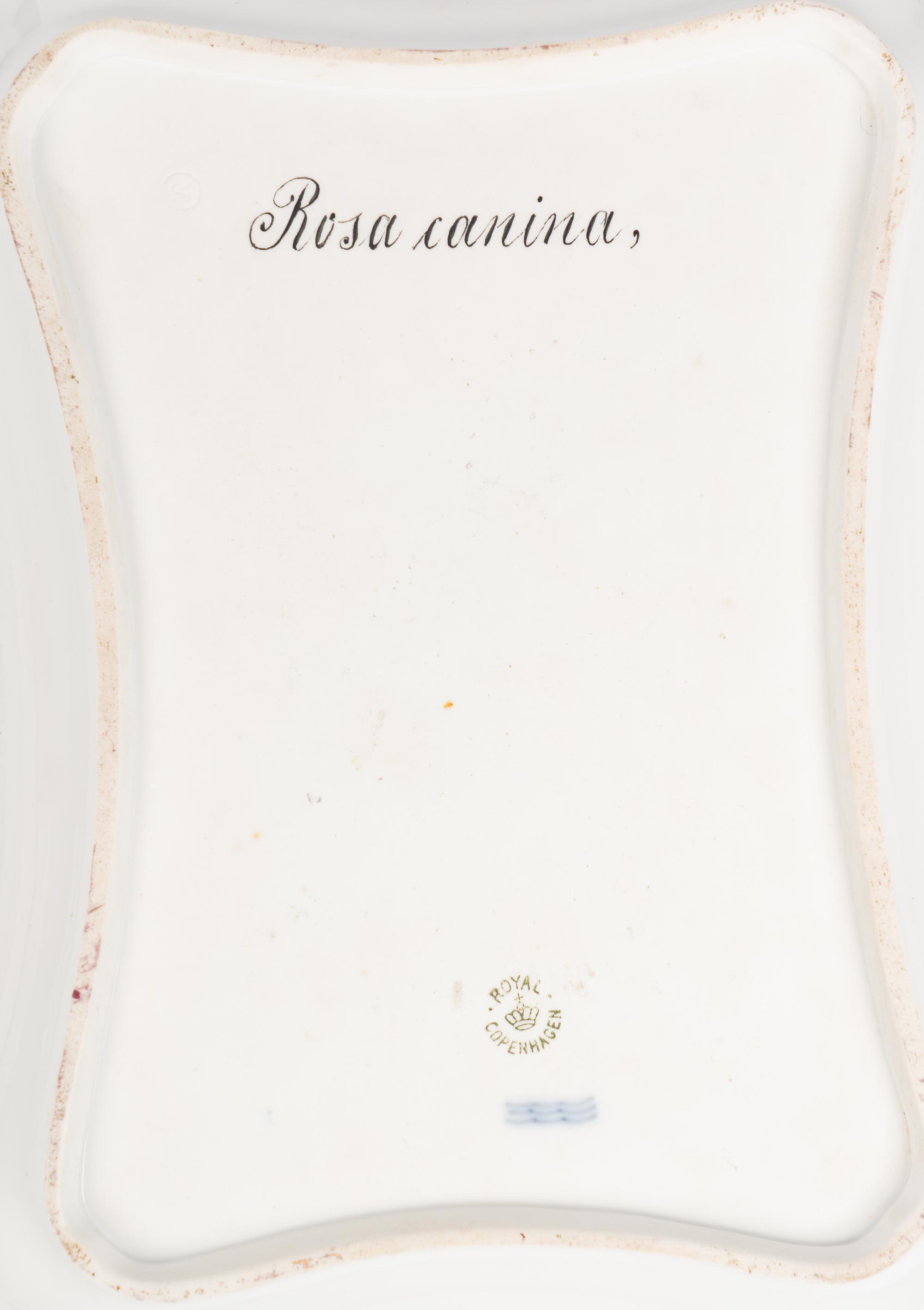 A Royal Copenhagen Flora Danica Porcelain Tray