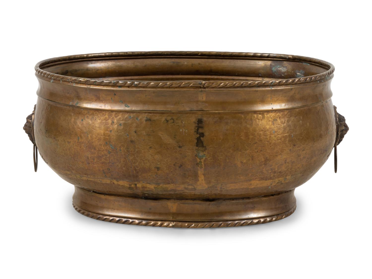 A Large English Brass Cistern