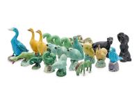 22 Chinese Famille Rose Porcelain Miniature Figures