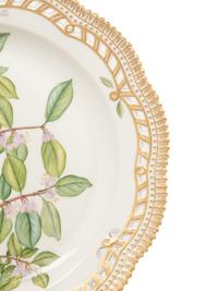 A Set of Twelve Royal Copenhagen Flora Danica Reticulated Porcelain Dinner Plates
