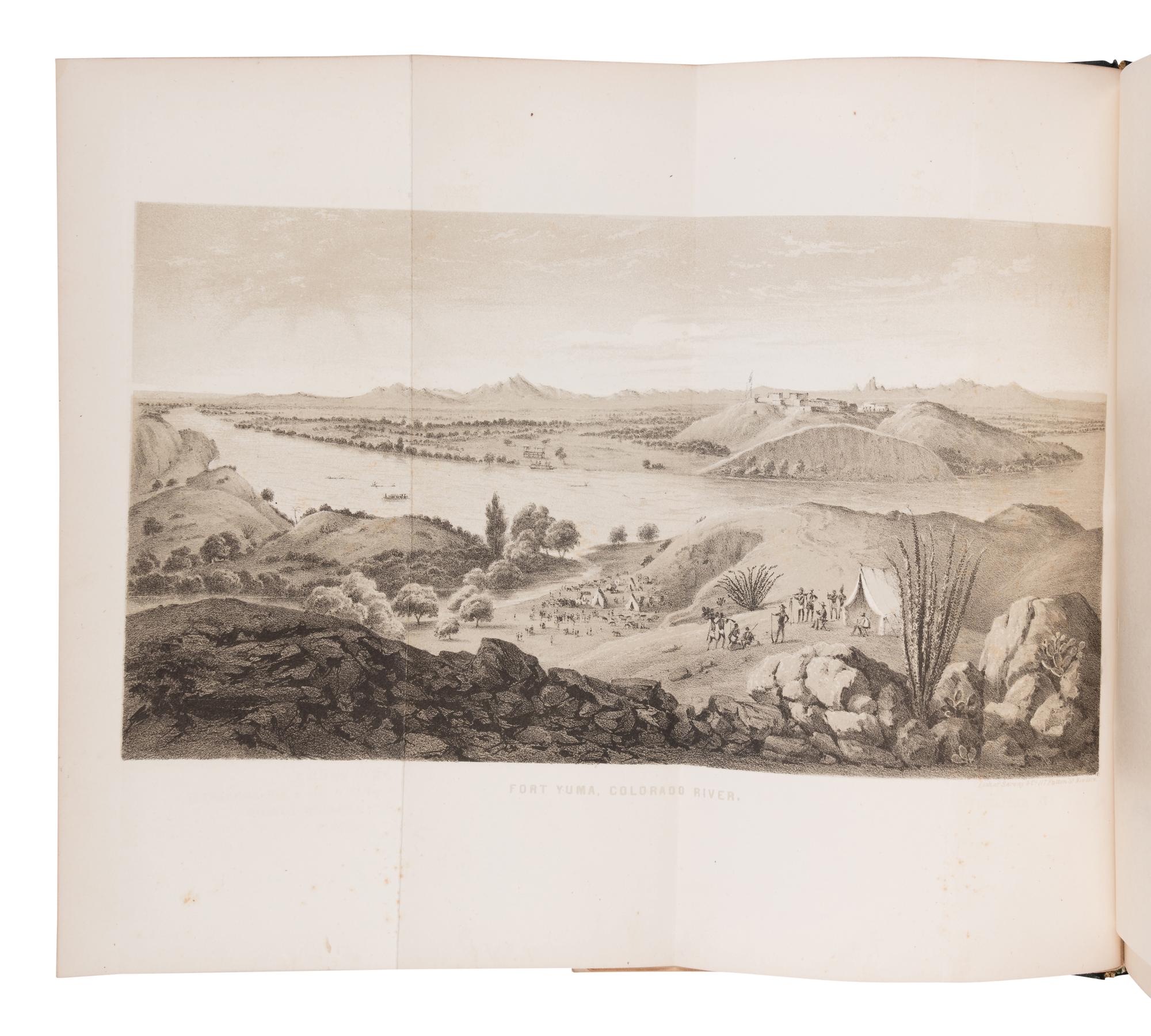 BARTLETT, John Russell (1805-1886). Personal Narrative of Explorations and Incidents in Texas, New Mexico, California, Sonora, and Chihuahua, connected with the United States and Mexican Boundary Commission, during the years 1850, ’51, ’52, and ’53 . New York and London: D. Appleton & Company 1854.