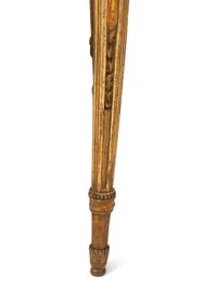 A Louis XVI Style Marble Top Giltwood Center Table