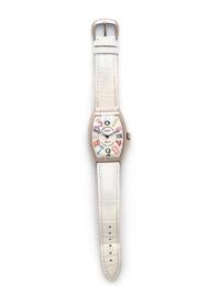 FRANCK MULLER, WHITE GOLD 'CRAZY COLOR DREAMS' WATCH