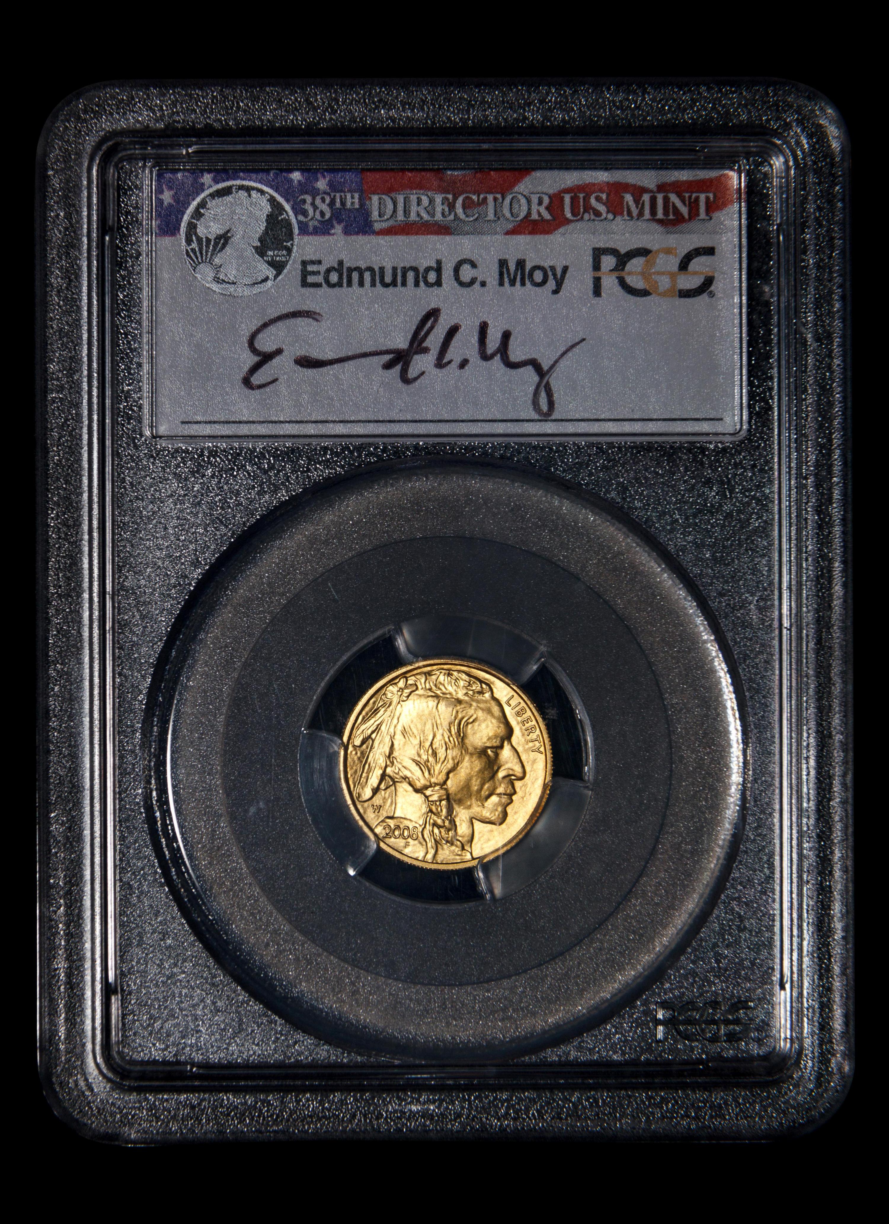 A 2008-W Buffalo Commemorative $5 Gold Coin (PCGS MS70)