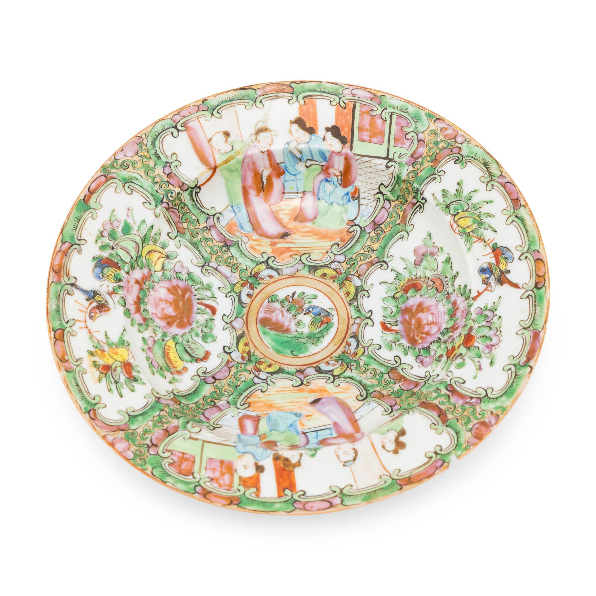 A Collection of Chinese Export Porcelain Famille Rose Table Articles