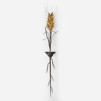 Gary Griffin (American, b. 1945) Gilt and Wrought Iron Wheat Sculpture, USA, 1989
