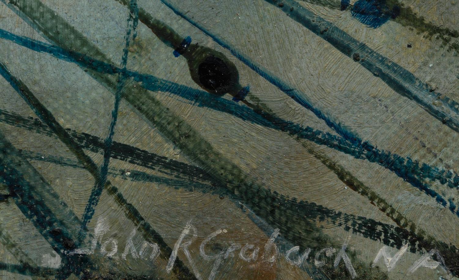 Man Aloft in the Rigging