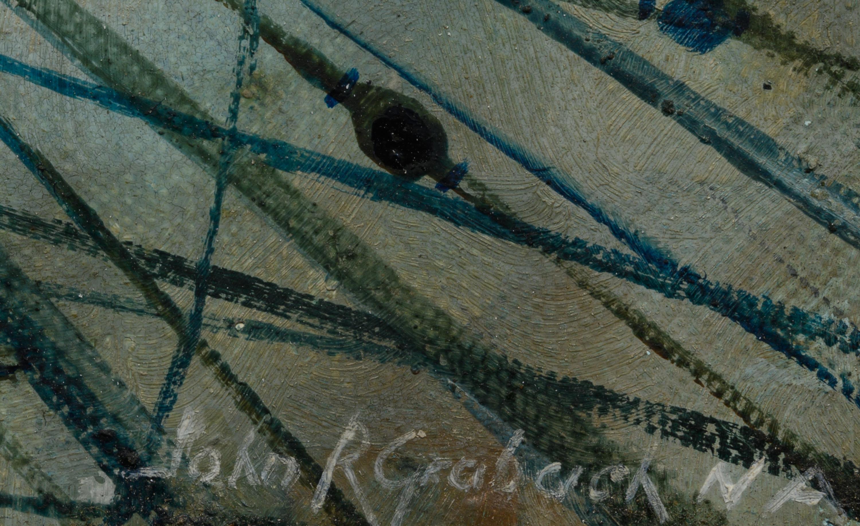 Man Aloft in the Rigging