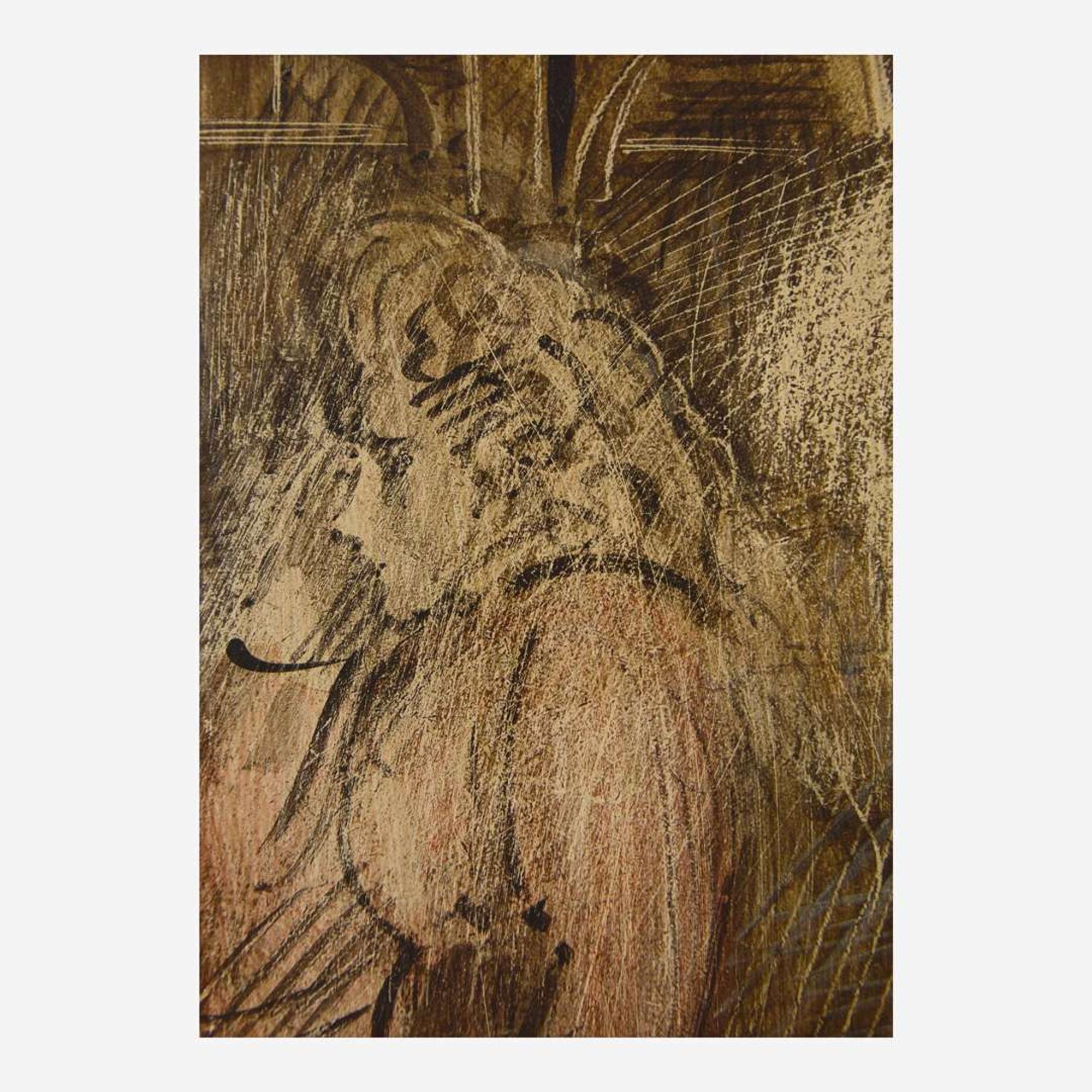 Reginald Marsh (American, 1898-1954) Bus Stop; with Study verso (Double-Sided Work)