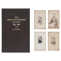 Civil War Military Archive of Major Frederick M. Edgell and the 1st New Hampshire Battery Including: Tiffany & Co. M1850 Presentation Sword in Case with 80 Original Documents, Letters, CDVs, and Accessories