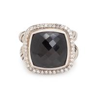 DAVID YURMAN, STERLING SILVER, ONYX AND DIAMOND 'ALBION' SET