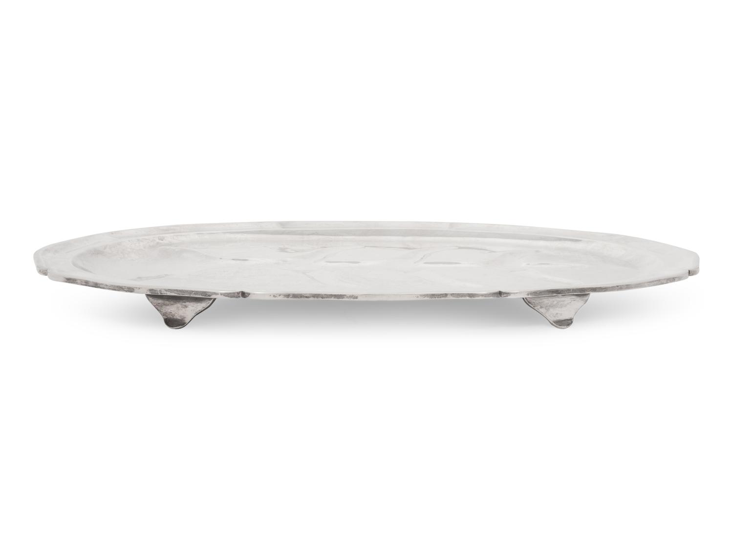 A Mexican Silver Meat Platter