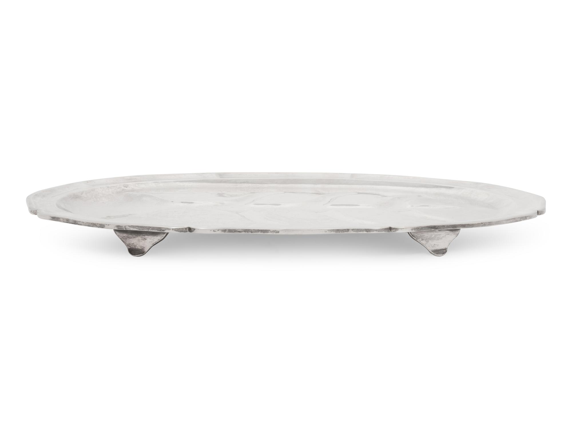 A Mexican Silver Meat Platter