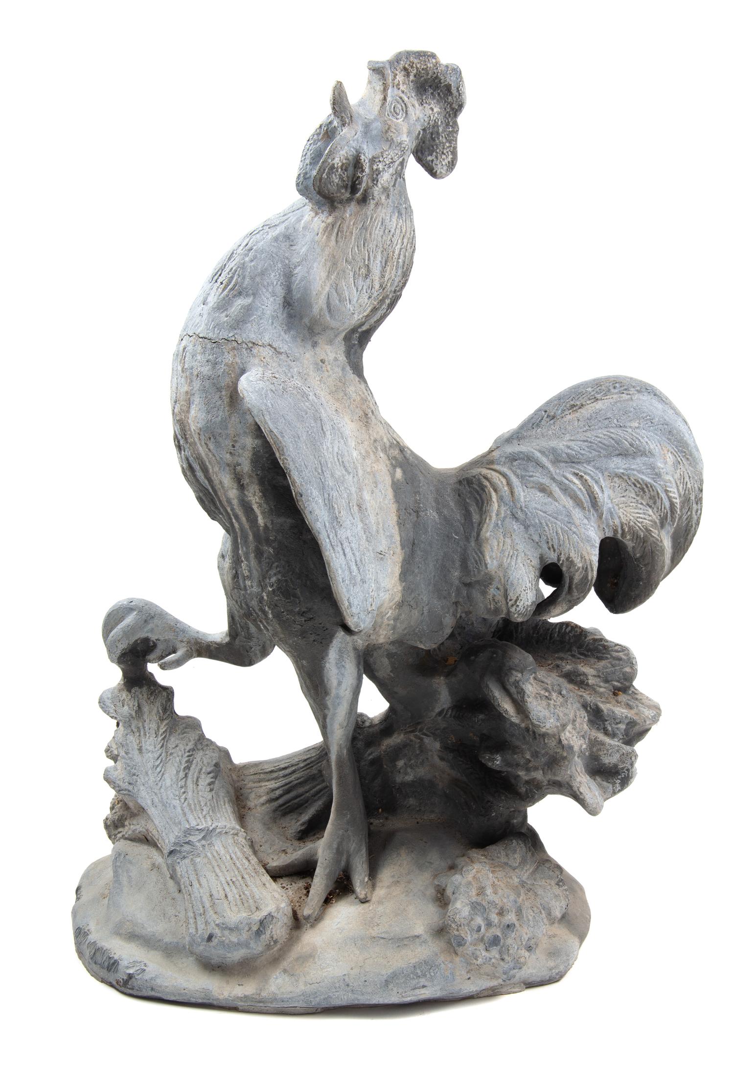 A Cast Lead Model of a Rooster